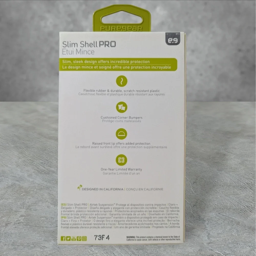 Q1.‎ PureGear Slim Shell Pro for Samsung Galaxy S8 - Clear